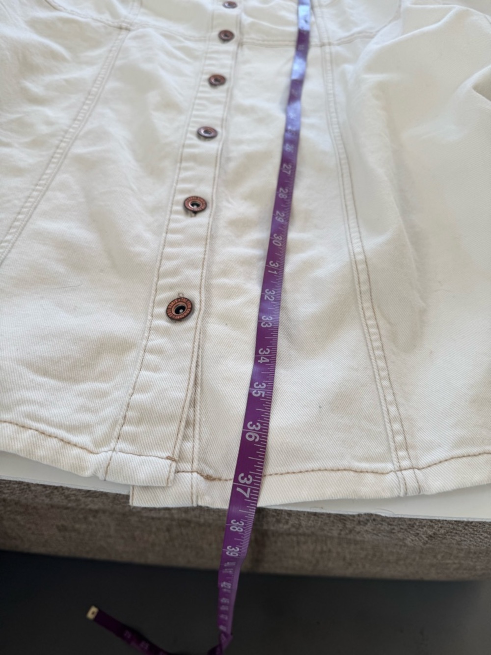 Frye Cream Button-Front Shirt - Picture 9 of 9